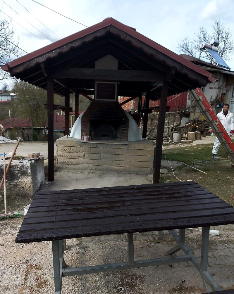 Köy fırını yenileme çalışması