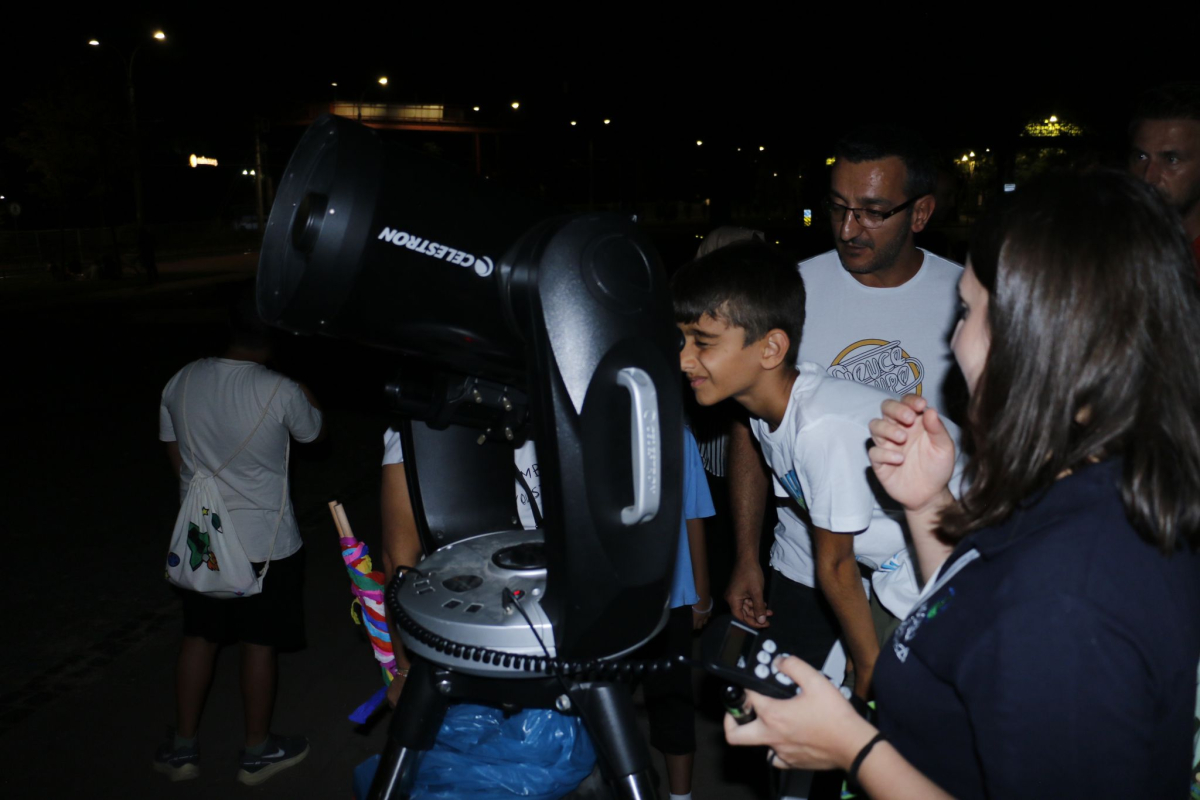 Gökyüzü Gözlem Şenliği ile uzay gözlemlendi