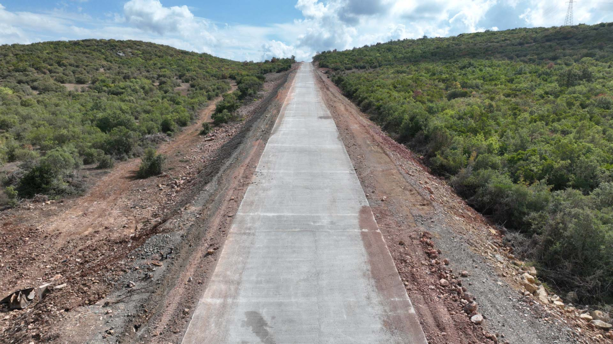 Yukarı Hereke-Çerkeşli yolunda sıra asfalt seriminde