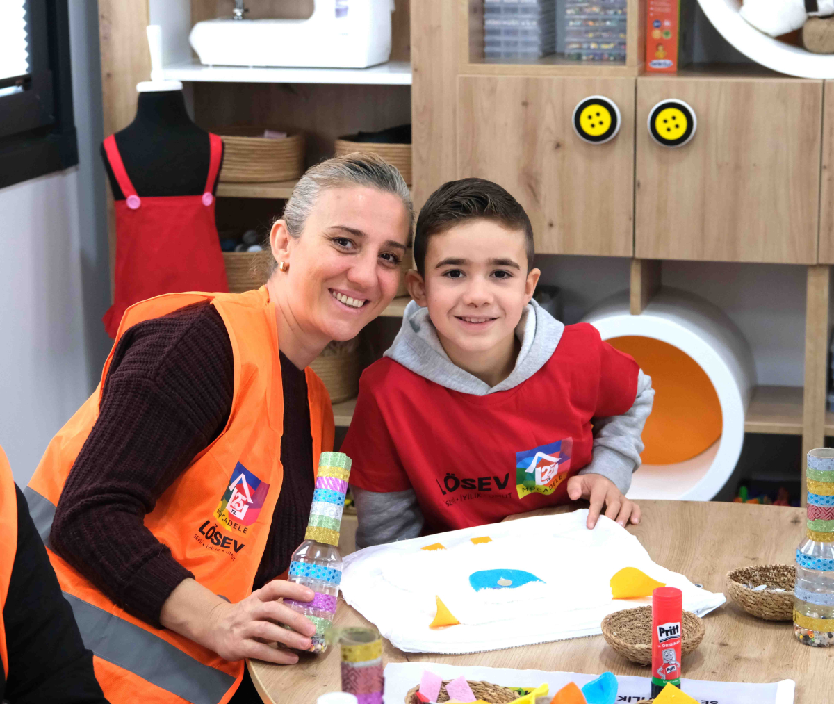 LÖSEV’in çocukları Lokomotif Köy’de moral buldu