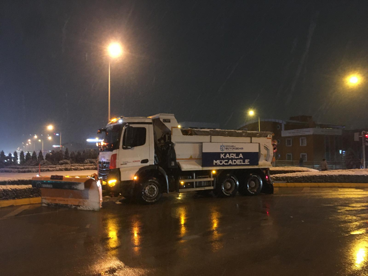 Kocaeli’de yollar açık, ulaşımda aksama yok