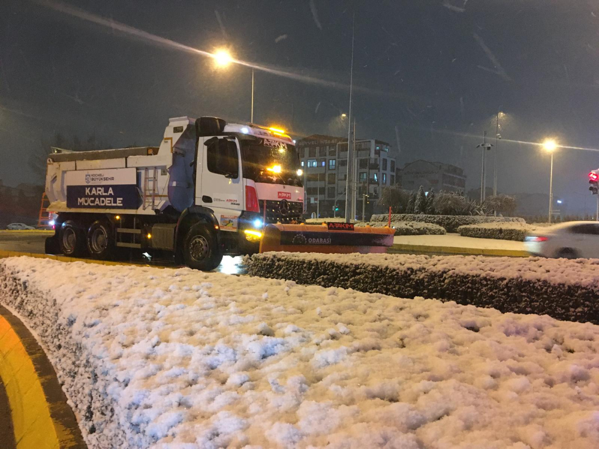 Kocaeli’de yollar açık, ulaşımda aksama yok