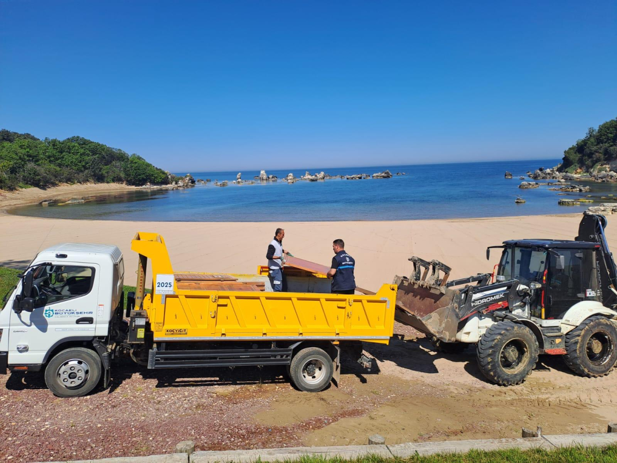 Kandıra plajları yeni sezona hazırlanıyor