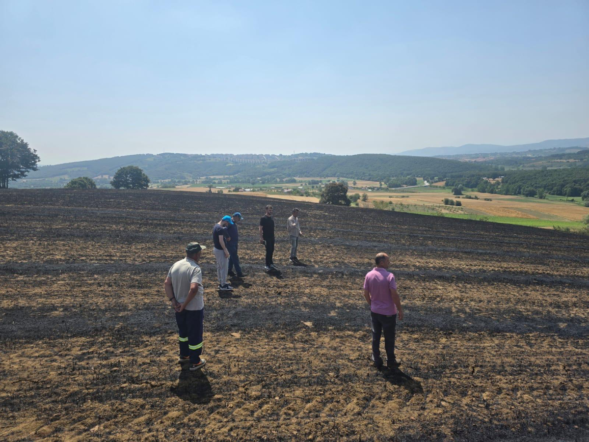 Yangında zarar gören çiftçilere gübre ve tohum desteği