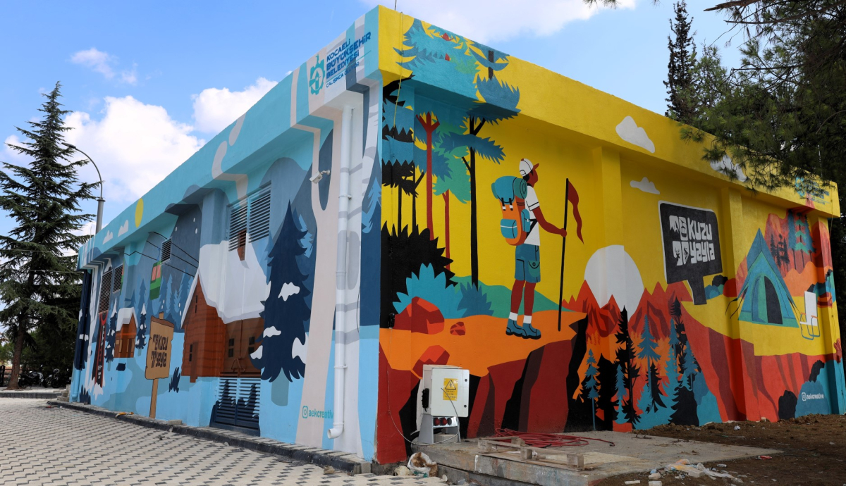 Kocaeli’de trafo ve alt geçitler sanatla renkleniyor