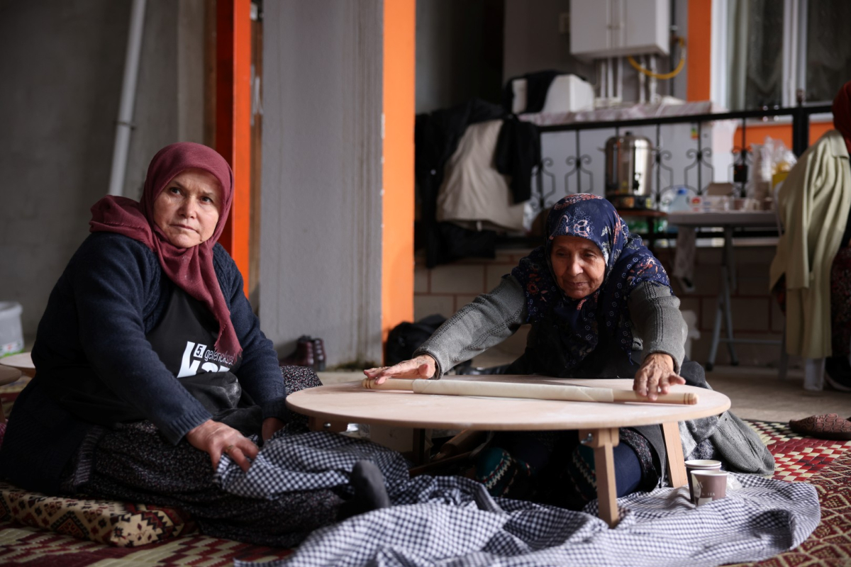 Eseler Köyü’nde Kaz Bayramı öncesi imece bereketi 