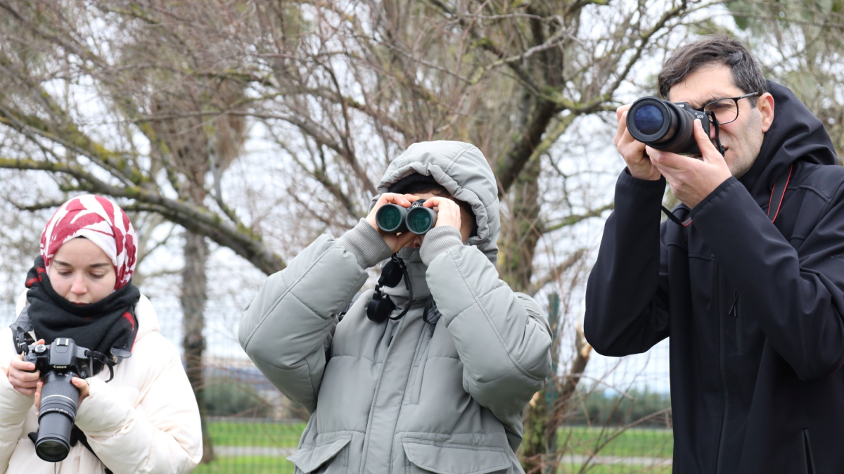 Doğanın en zarif misafirleri hayran bıraktı