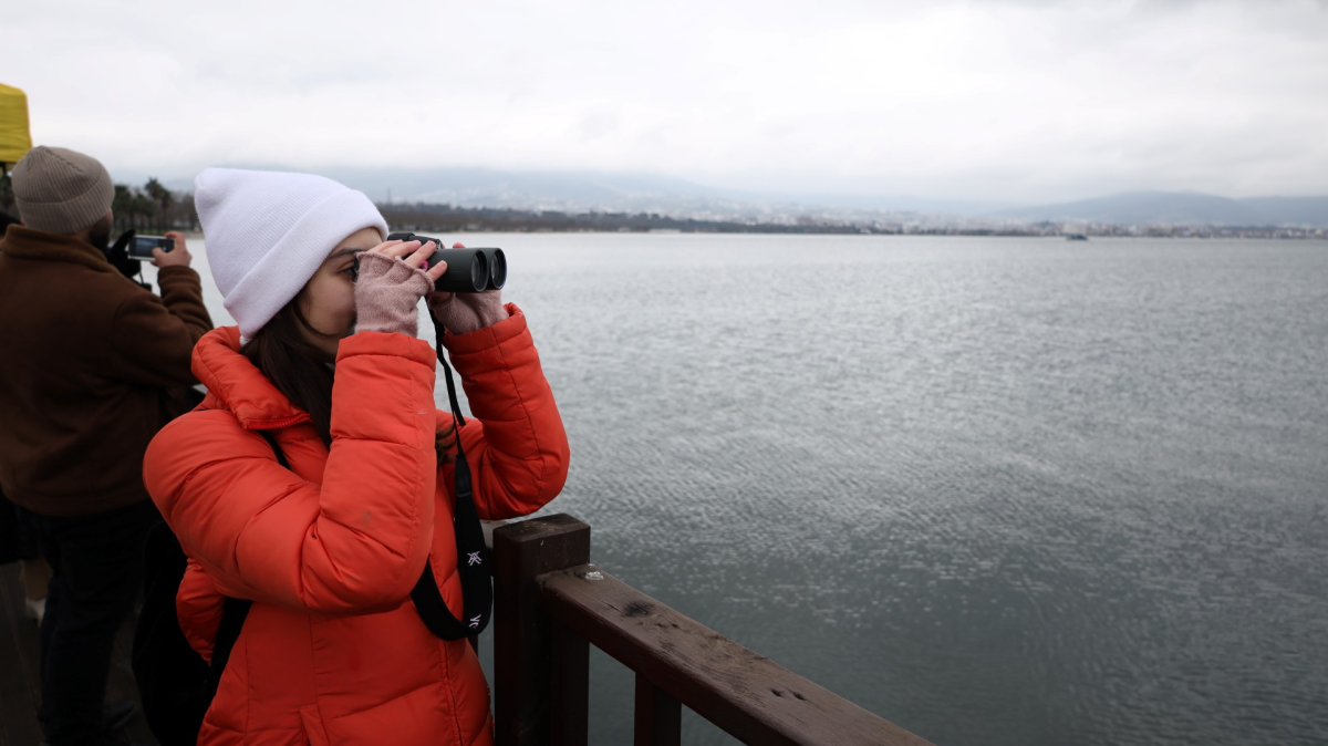 Doğanın en zarif misafirleri hayran bıraktı