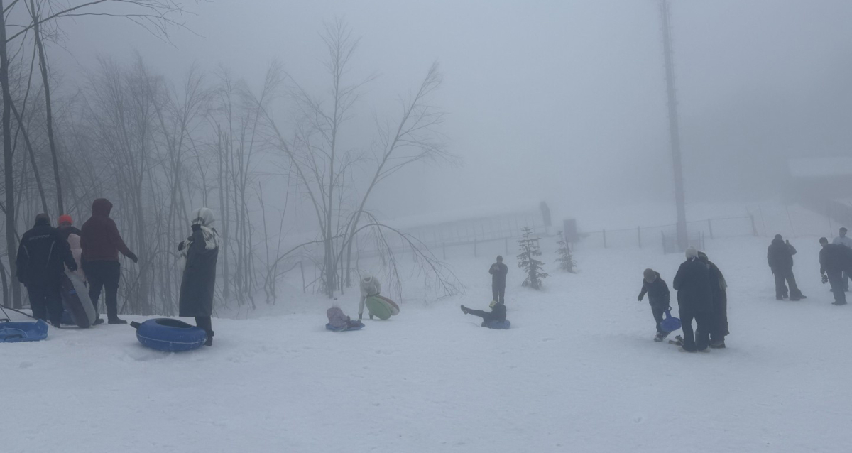 Kuzuyayla’da bayram ve kar sevinci bir arada