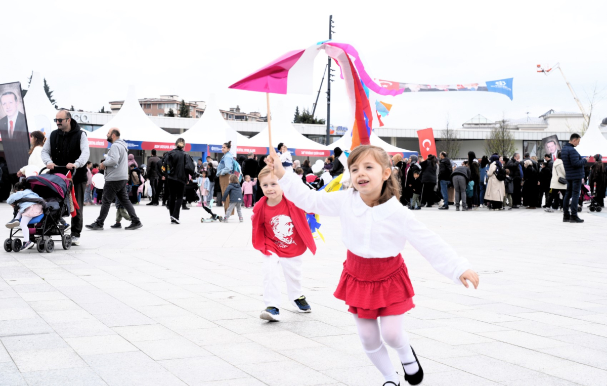 Çocuklar eğlenceye doydu