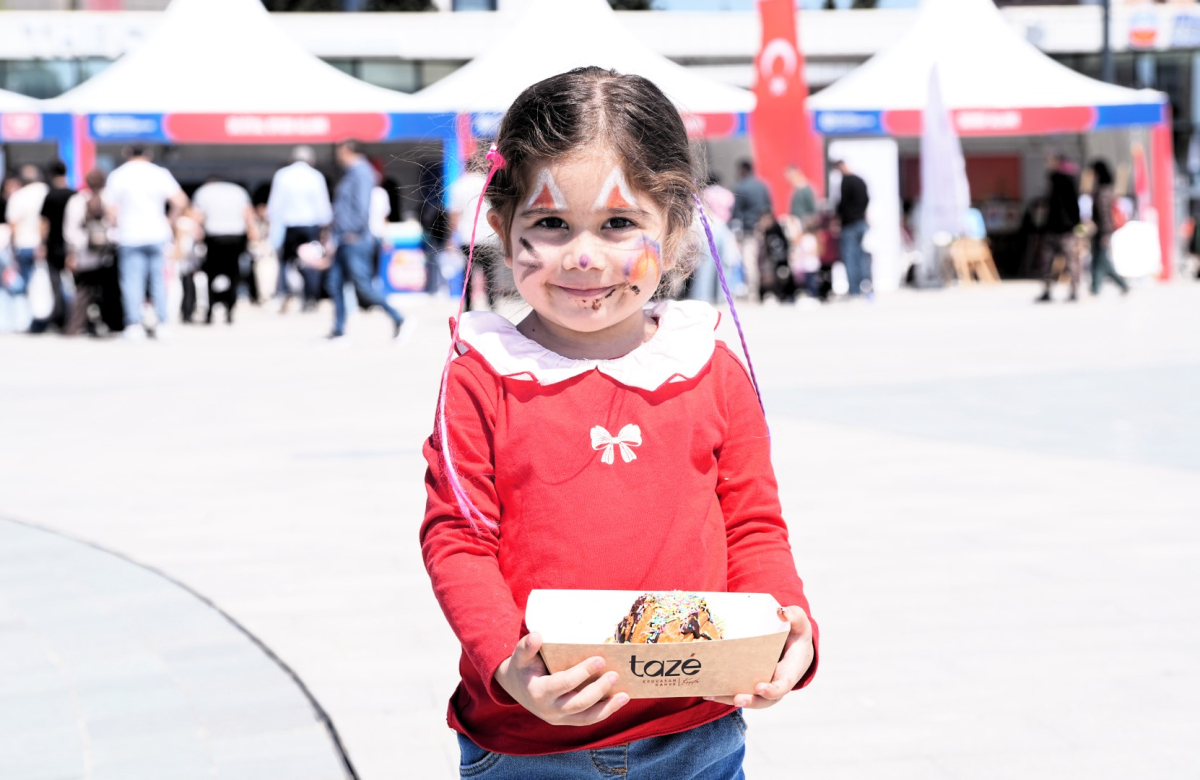 Çocuklar eğlenceye doydu