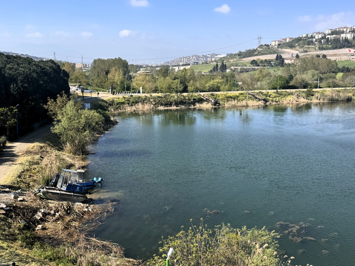 Kocaeli Büyükşehir Belediyesi, Gölkaypark’taki göleti temizledi