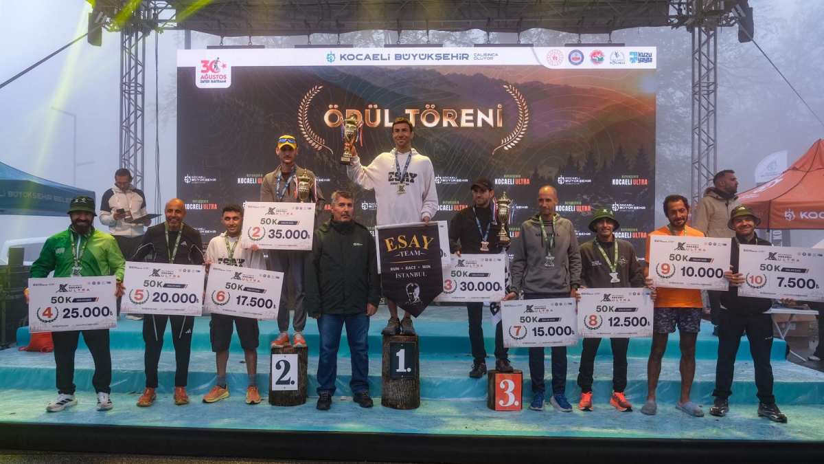Kocaeli Ultra Trail’de kupalar sahiplerini buldu