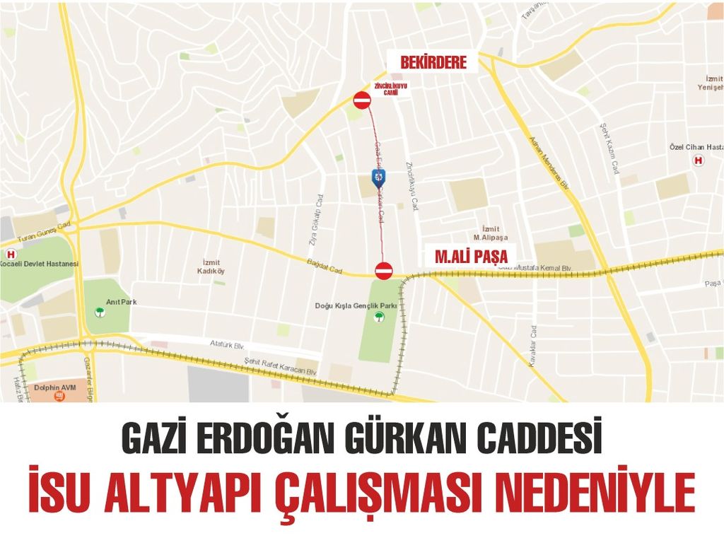 Gazi Erdoğan Gürkan Caddesi'nde altyapı çalışması yapılacak