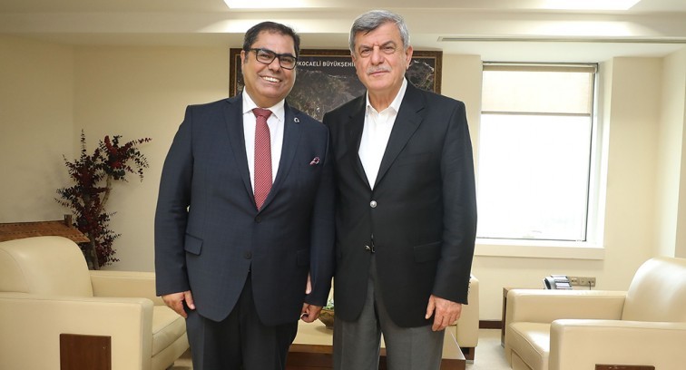 GTÜ Rektörü Aslan'dan, Başkan Karaosmanoğlu'na ziyaret