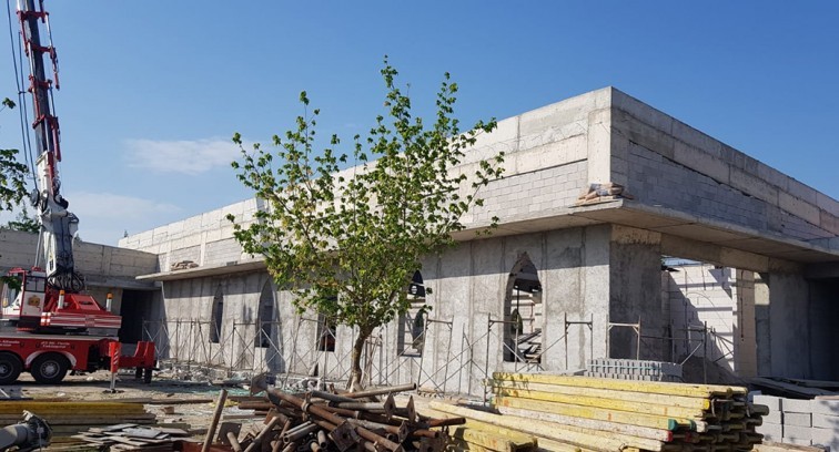 Uzuntarla Kültür Merkezi'nin kaba inşaatı tamamlandı