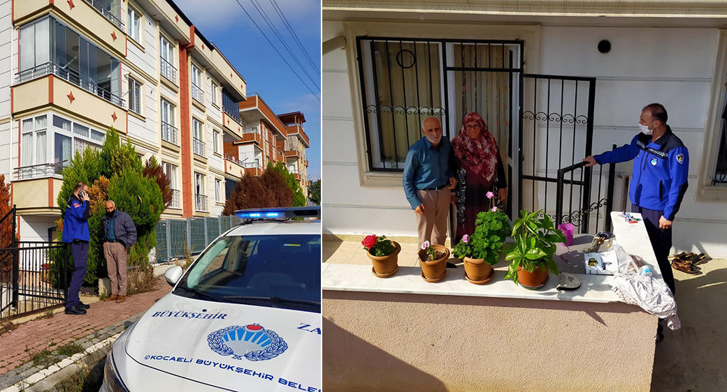 Alzheimer hastası İbrahim Amca'yı Büyükşehir Zabıtası evine götürdü 