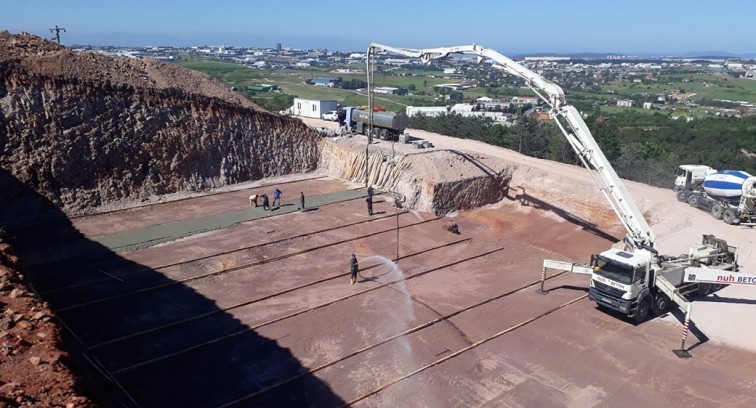 Gebze Balçık'ta 5 bin m3 depo inşaatı sürüyor