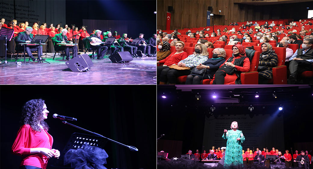 Büyükşehir Kadınlar Korosu'ndan muhteşem yıl sonu konseri