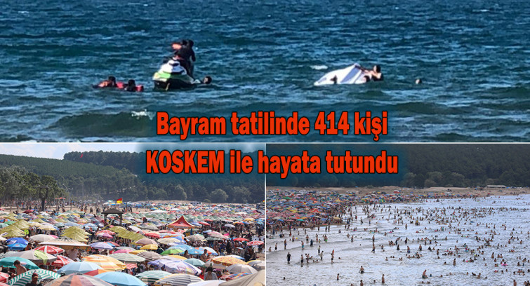 Bayram tatilinde 414 kişi KOSKEM ile hayata tutundu