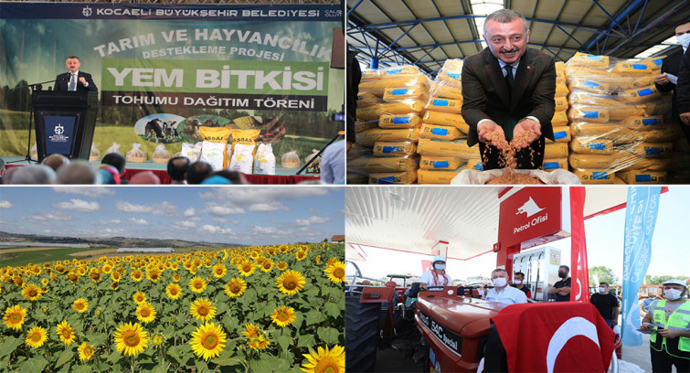 Büyükşehir'den çiftçiye 86 milyonluk mazot ve tohum desteği