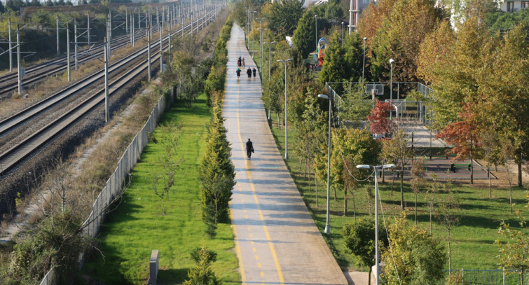Köseköy-Sarımeşe yürüyüş ve bisiklet yolu  vatandaşları memnun etti