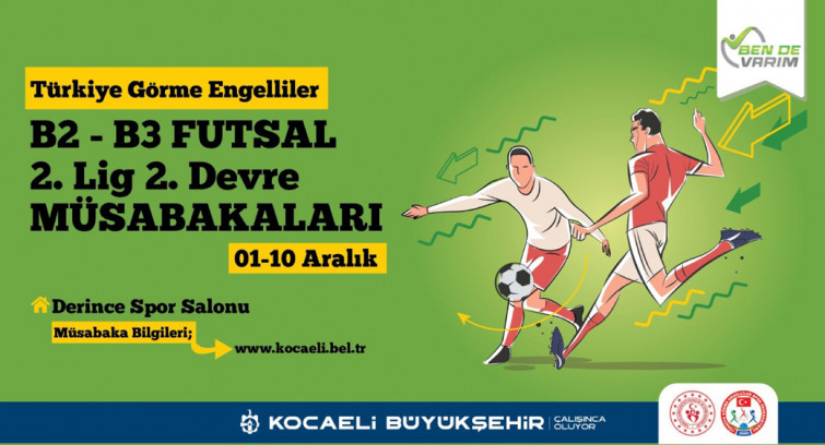 Görme Engelliler Futsal Turnuvası Kocaeli'de
