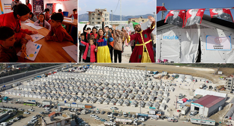 Defne'deki çadır kent sosyal yaşam alanına dönüştü