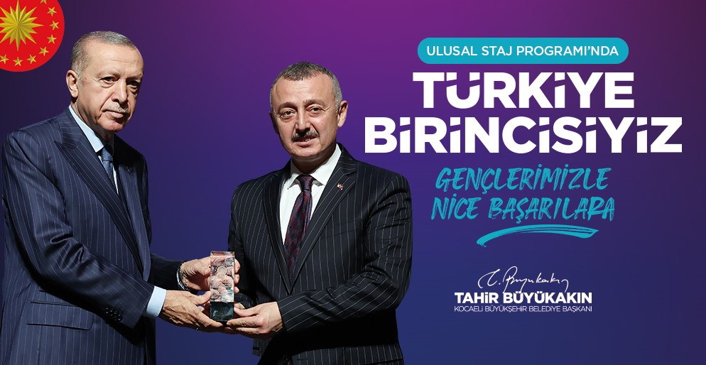 Ulusal Staj Programında Türkiye Birincisiyiz