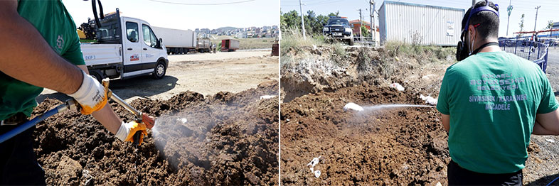 Kocaeli’de kurban pazar yerleri ilaçlanıyor