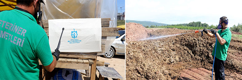 Kocaeli’de kurban pazar yerleri ilaçlanıyor